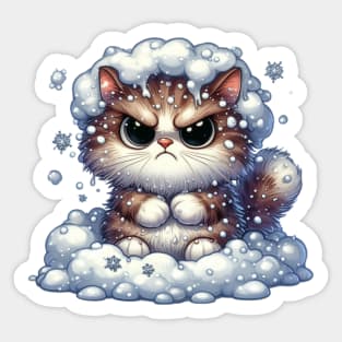 Frosty Whiskers Sticker